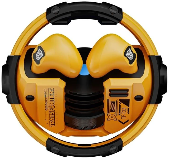 Alt view image 3 of 7 - T23 Wireless Bluetooth Earbuds - Premium Zinc Alloy Case RGB Breathing Lights, Gaming Mode, 13mm Loudspeaker, Deep Bass Sound, Long Battery Life, Type-C Fast Charge (Bumblebee Yellow)