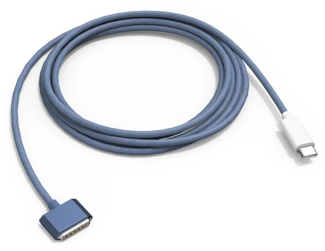 Main image of Zuoziel 140W USB-C to Magnetic 3 Charging Cable 6.6FT | Compatible with MagSafe 3 for MacBook Air/Pro M5 M4 M3 M2 (2021-2026 Models) - White Fast Charge Safe Cable-Blue