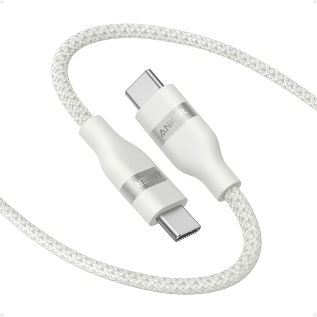Main image of Anker Nano USB C to USB C Cable, 240W Fast Charging Cable (White, 6ft) | Flexible Multi-Color Braided Charger for iPhone 18 / 17 Series, MacBook Pro, and More