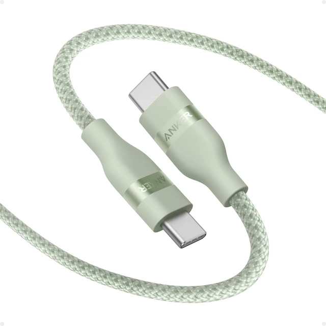 Main image of Anker Nano USB C to USB C Cable, 240W Fast Charging Cable (Green, 6ft) | Flexible Multi-Color Braided Charger for iPhone 18 / 17 Series, MacBook Pro, and More