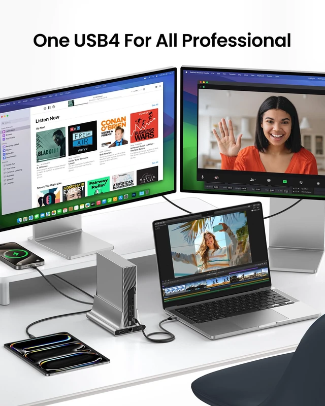 Alt view image 7 of 7 - Silkland 40Gbps USB 4 for Thunderbolt 4 Cable 5FT, 8K/Dual 4K, 240W PD3.1 | 4K@240Hz, MST Support, Braided USB C Video Cable Compatible for MacBook, iPhone 17/16, Monitor, SSD, iPad, Dock