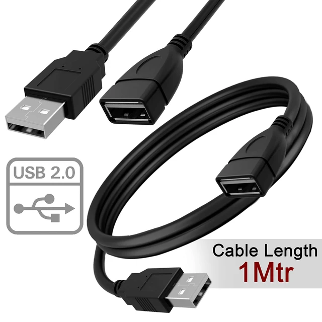 Alt view image 2 of 6 - SaiTech IT 10 Pack Speed USB 2.0 Extension Cable 480Mbps Male A to Female A for Laptop/PC/Printers - 3 Feet - 1M