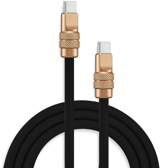 Main image of chubbycable Silicone USB C Cable 240W Charging Cable, Desert, 3.3FT | For iPhone 18/17/16/15 Series, MacBook, Galaxy S26/S25/S24, Reflective Anodized Finish, 6mm Extra Thick Type C Charger Cord