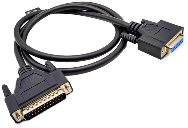 Alt view image 4 of 5 - GXMRHWY DB25 Male to DB15 Female Cable 1 Meter