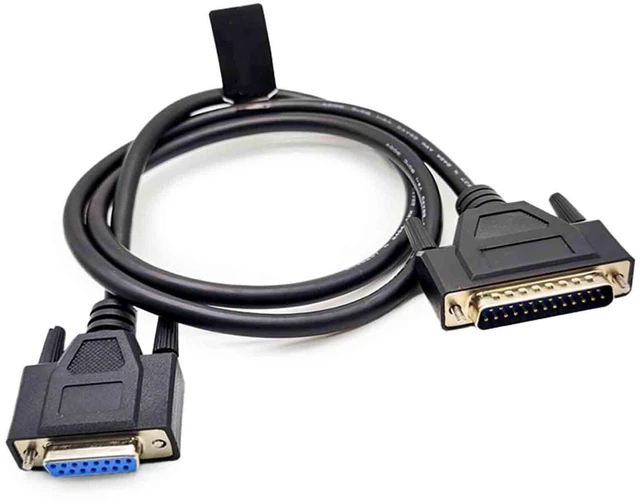 Alt view image 3 of 5 - GXMRHWY DB25 Male to DB15 Female Cable 1 Meter