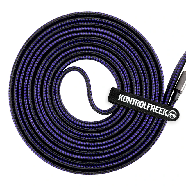 Alt view image 5 of 6 - DisplayPort 1.4 Cable 12ft (3.6m), Nylon Braided 8K DP to DP Gaming Cable (8K@60Hz, 4K@144Hz and 1080P@240Hz), HBR3, 32.4Gbps, HDCP 2.2, HDR Support - Black and Purple