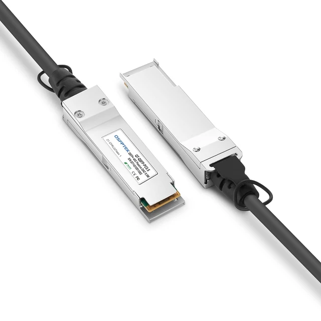Alt view image 2 of 5 - 40G QSFP DAC Cable, 0.5M (1.64ft) Passive Direct Attach Copper Twinax 40gb QSFP+ to QSFP+ Cable Compatible with Cisco QSFP-H40G-CU50CM