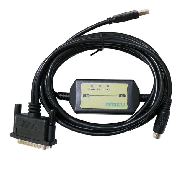 Alt view image 2 of 5 - Avanexpress PLC Cable USB-SC09 A Series Interface, Compatible with PLC Programming Cable FX Series USB to RS422 Adapter