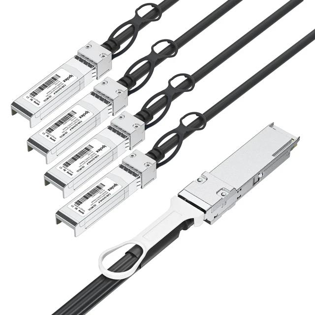 Alt view image 2 of 6 - 40G QSFP+ to 4x10G SFP+ Breakout DAC Twinax Cable for Cisco QSFP-4SFP10G-CU2M, 2-Meter(6.5ft), 40GBASE-CR4 Direct Attach Copper(DAC) Passive Copper Cable, for Cisco, Ubiquiti and More
