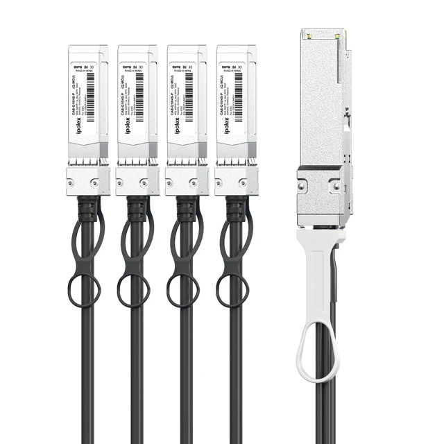 Alt view image 3 of 6 - 40G QSFP+ to 4x10G SFP+ Breakout DAC Twinax Cable for Cisco QSFP-4SFP10G-CU2M, 2-Meter(6.5ft), 40GBASE-CR4 Direct Attach Copper(DAC) Passive Copper Cable, for Cisco, Ubiquiti and More