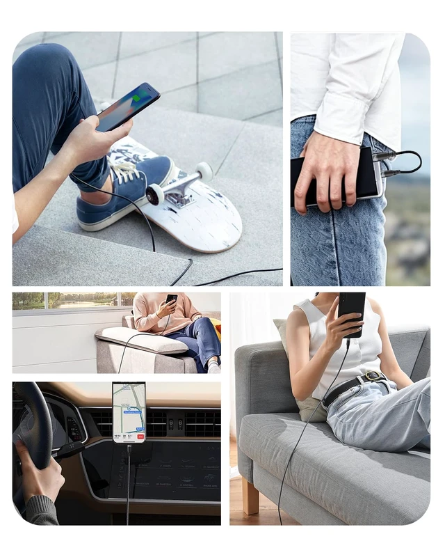 Alt view image 5 of 7 - 23ft Long USBC Cable,5Gbps Data Transfer,USB 60W Fast Charging,4K@60Hz Video Output,Black Nylon Braided Cable with Gold-Plated Connectors,Compatible with Laptop,Hub,Monitor,Docking Station