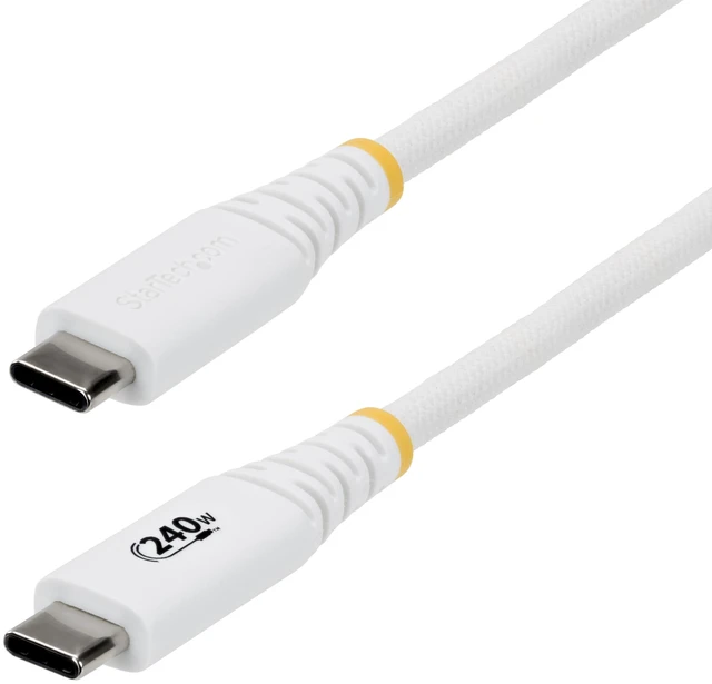 Main image of 3ft/91cm USB-C to USB-C Charging Cable (S2CEPR3FW-USB-CABLE) | USB-IF Certified, 240W 5A PD EPR, USB 2.0 480Mbps, Ultra-flexible, 2.0 Laptop, Charge and sync, Rugged braided nylon jacket