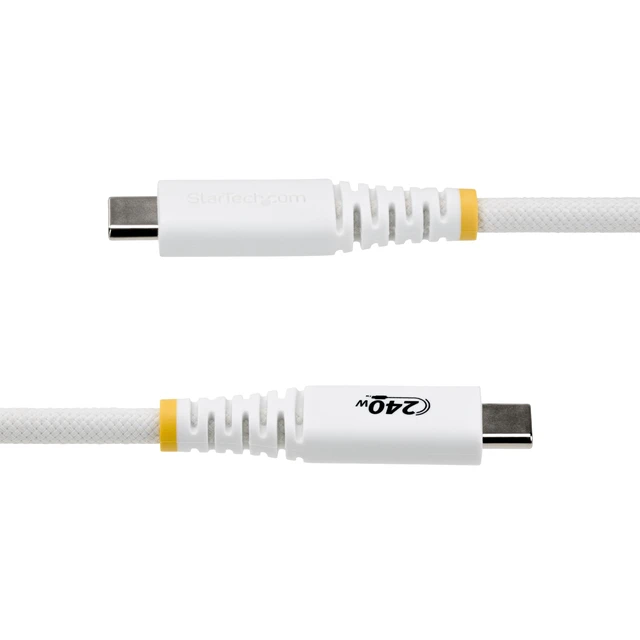 Alt view image 3 of 7 - 3ft/91cm USB-C to USB-C Charging Cable (S2CEPR3FW-USB-CABLE) | USB-IF Certified, 240W 5A PD EPR, USB 2.0 480Mbps, Ultra-flexible, 2.0 Laptop, Charge and sync, Rugged braided nylon jacket