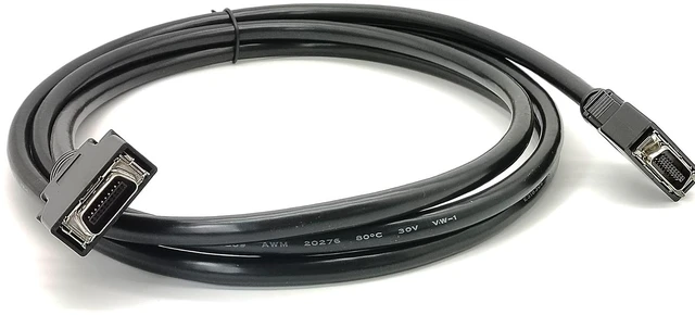 Alt view image 4 of 7 - SCSI MDR 20Pin Male to Male Straight Snap Type Connector with Servo Cable 2Meters