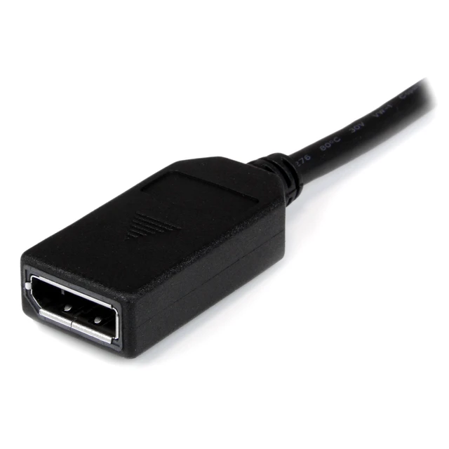 Alt view image 2 of 6 - DMS-59 to DisplayPort - 8in - DMS 59 to 2x DP - Y Cable - DMS-59 Adapter - DisplayPort Splitter Cable - LFH Cable (DMSDPDP1),Black