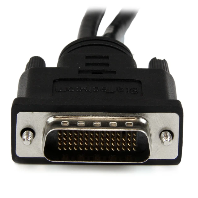 Alt view image 5 of 6 - DMS-59 to DisplayPort - 8in - DMS 59 to 2x DP - Y Cable - DMS-59 Adapter - DisplayPort Splitter Cable - LFH Cable (DMSDPDP1),Black