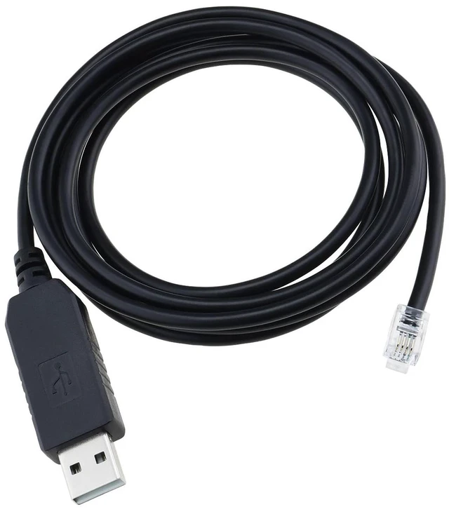 Main image of Traders USB to RJ9 Cable Telescope Console Upgrade Cable 1.8m USB to RJ9 Data Transmission Cord Compatible with Celestron NexStar 4SE NexStar 6SE NexStar 8 SE, Black