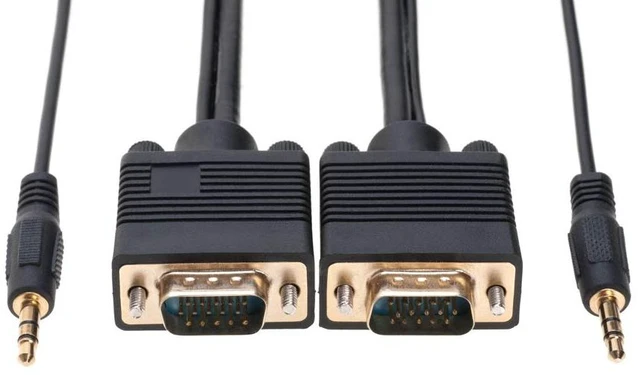 Alt view image 6 of 7 - 50FT SVGA + Audio Monitor Cable - Male to Male VGA to VGA 1080P for PC, Projector, Laptop, TV