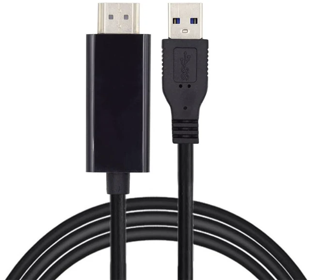 Main image of USB3.0 Male to HDMI Male Cable USB 3.0 Source HDMI Sink Converter for Desktop Laptop PC Adapter 1.8m 1080P Projector Video Monitor Cable
