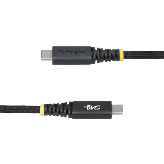 Alt view image 5 of 7 - 10ft/3m USB-C to USB-C Screw Locking Cable (S2CEPR3M-USBSL-CABLE) | USB-IF Certified, 240W 5A PD 3.1 EPR, Side screw locking, USB 2.0 480Mbps, Ultra-Flexible, 2.0 Laptop, M2 screw lock, Black
