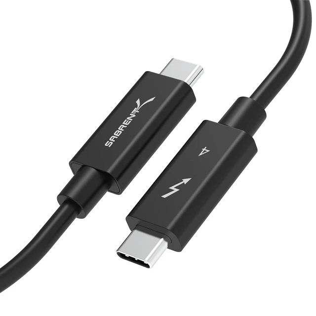Main image of Thunderbolt 4 Cable, 1M, 100W PD, 8K, 40Gbps (CB-T4M1) | Certified TB4; 100W PD; 8K@60Hz DisplayPort; 40Gbps; USB4 & TB3; 3.28ft; laptops/tablets