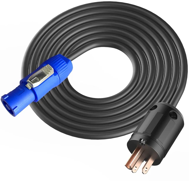 Main image of 12AWG PowerCon Cable,NEMA 5-15p to PowerCon Power Cable-10FT | Profeesional Hand-Built 3 Pin PowerCon Input Male Connector Extension Power Cable for Outdoor Stage Light LED Screen