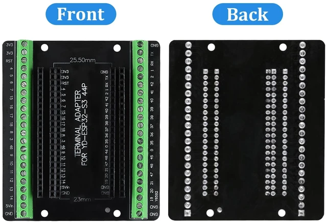 Alt view image 6 of 7 - 5PCS ESP32 S3 Breakout Board GPIO 1 into 2, 44 Pin Expansion Board Compatible with ESP32 S3 Development Board, N8R2/N16R8 Module