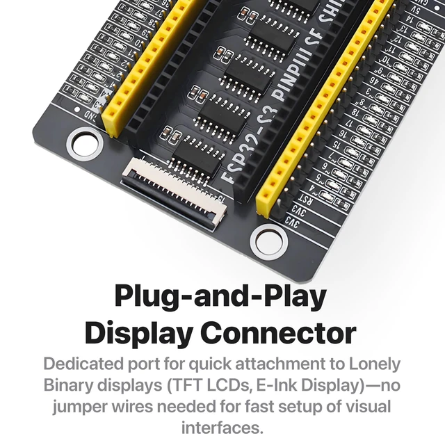 Alt view image 7 of 7 - ESP32-S3 N16R8 PinPulse Shield GPIO LED 16MB C++ Ready | 16MB Flash, 8MB PSRAM, WiFi & Bluetooth 5.0 LE Development Board. Programmable in C++, MicroPython, ESP-IDF