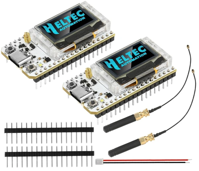Main image of V3 ESP32 LoRa V3 Development Board, SX1262 ESP32 V3 Dual-core OLED Type C WI-FI Kit OLED Display ESP32 Module CP2012 863-928 MHz for IOT Meshtastic Arduin0, 2-Pack