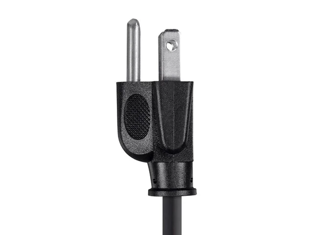 Alt view image 5 of 6 - Power Cord - NEMA 5-15P to IEC 60320 C13, 16AWG, 13A/1625W, 125V, 3-Prong, 2ft, Black, 6-Pack