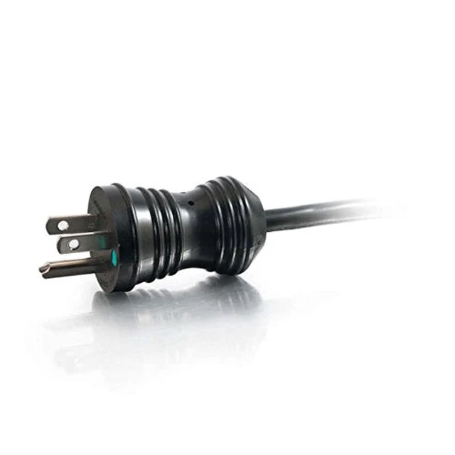 Alt view image 3 of 3 - 6ft 18 AWG Coiled Hospital Grade Power Cord (NEMA 5-15P to IEC320C13) - Black - 125 V AC Voltage Rating - 10 A Current Rating - Black - RoHS, TAA Compliance