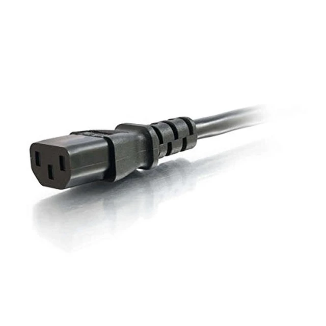 Alt view image 2 of 3 - 6ft 18 AWG Coiled Hospital Grade Power Cord (NEMA 5-15P to IEC320C13) - Black - 125 V AC Voltage Rating - 10 A Current Rating - Black - RoHS, TAA Compliance