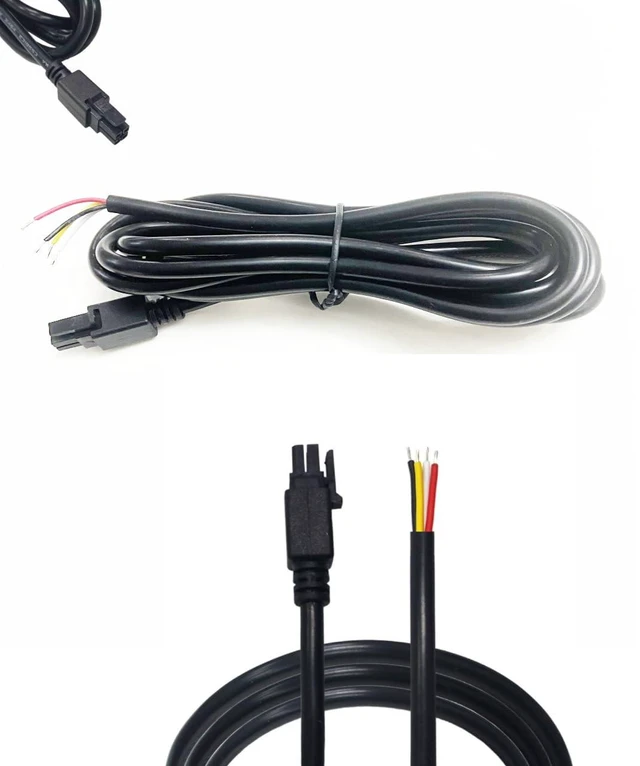 Main image of 4 Pins Boot Molex DC GPIO Power Cable Shielded and soldered Tips, Compatible with Microhard, Cradlepoint, Teltonika, Sierra Wireless Airlink,Peplink, Perle and More Cellular Modems
