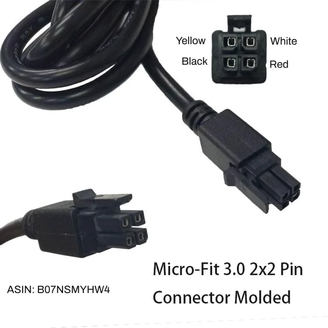 Alt view image 3 of 7 - 4 Pins Boot Molex DC GPIO Power Cable Shielded and soldered Tips, Compatible with Microhard, Cradlepoint, Teltonika, Sierra Wireless Airlink,Peplink, Perle and More Cellular Modems
