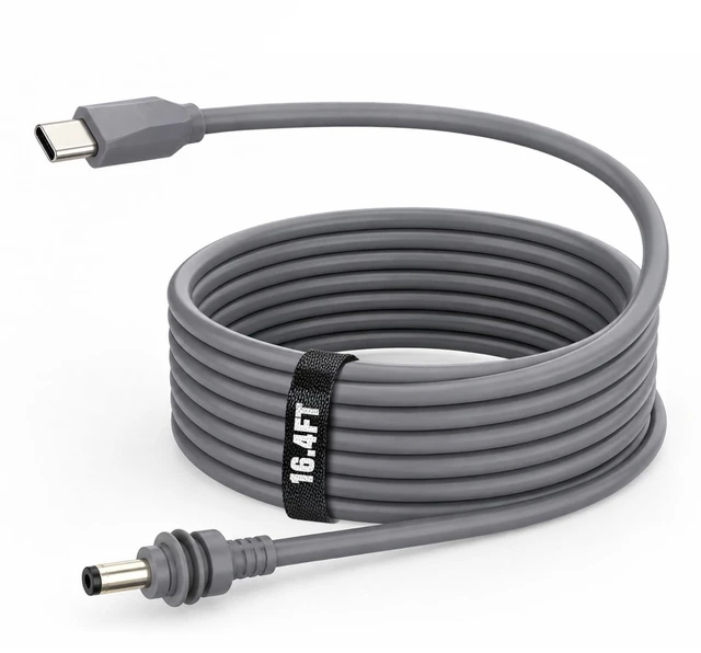 Main image of Starlink Mini Cable,18 AWG 16.4FT Waterproof USB C to DC Power Cable | Weather Resistant, Secure Fit, Compatible with 100W+ Power Bank & PD Source, Suitable for Outdoor Camping Exploration