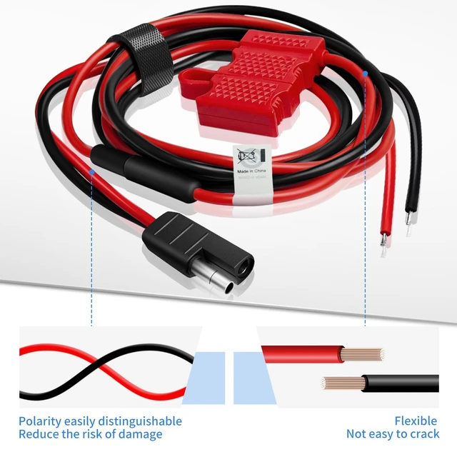 Alt view image 4 of 5 - HKN4191 HKN4191B Power Cable Cord 12V 20A 12AWG 10ft | for Motorola XTL2500 XTL5000 XPR XTL CDM CM MaxTrac APX Radio