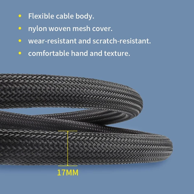 Alt view image 4 of 6 - AC Power Cable HiFi Audiophile Black Power Cord with US Plug+IEC Connector (1.5m/4.92ft)