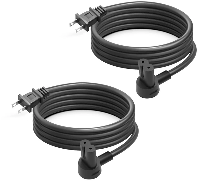 Main image of 2-Pack 8.2Ft Power Cord Compatible with Sonos Era 100 and Era 300 Speakers Extra Long Power Cords Cable