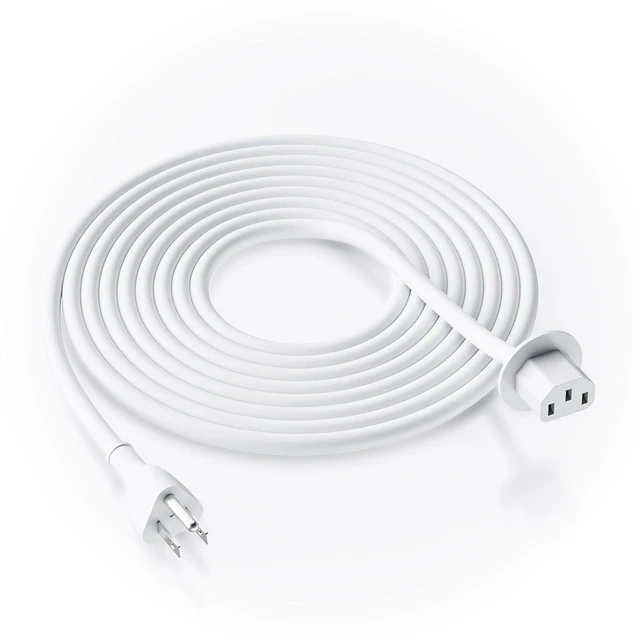 Main image of Power Extension Cord for iMac 21.5" 27" (2012-2020), for iMac Pro (2017) | Power extension adapter, 3 Prong, 3 pin angle head female plug, 6FT, 7A 125V