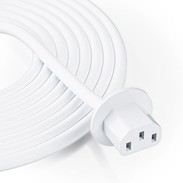 Alt view image 5 of 7 - Power Extension Cord for iMac 21.5" 27" (2012-2020), for iMac Pro (2017) | Power extension adapter, 3 Prong, 3 pin angle head female plug, 6FT, 7A 125V