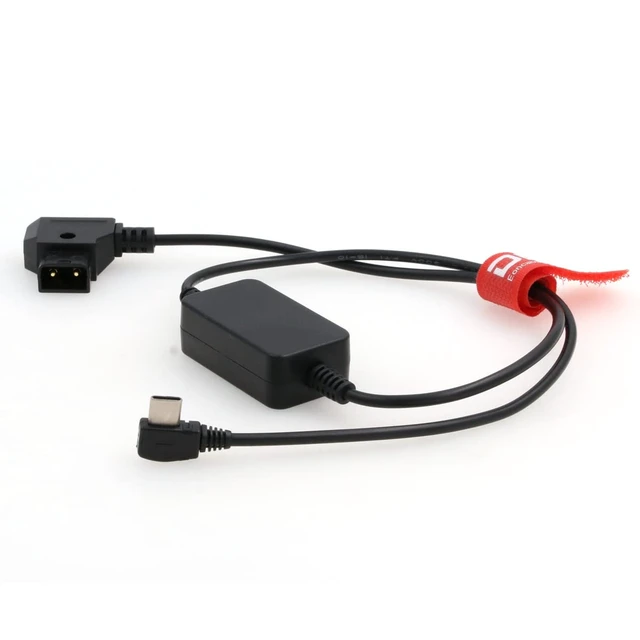 Alt view image 3 of 3 - D-Tap to Right Angle Regulated 5V USB Type-C Output Power Cable for Sound Devices Mix Pre II