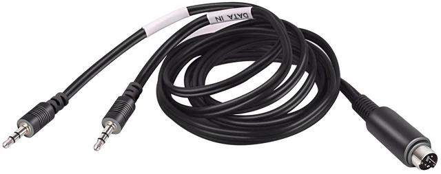 Main image of 6-Pin Mini-DIN Male Plug to Dual 1/8" (3.5mm) Male Connector,3FT | Fit for YAESU FT-991,FT-891,FT-857,FT-897,FT-450,FT-900 with 6-pin Mini-DIN DATA port,For Digital Mode FT8/FT4/JT65/PSK Audio