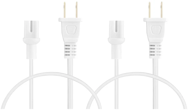 Alt view image 3 of 7 - Power Cord Compatible with Sonos Five, Sonos Play 5, Sonos Beam, Sonos Ray, Sonos Arc, Arc Ultra, Sonos Amp, Sonos Playbase, Sonos Sub Gen 3 and Sonos Sub Mini (White, 12-Inch)