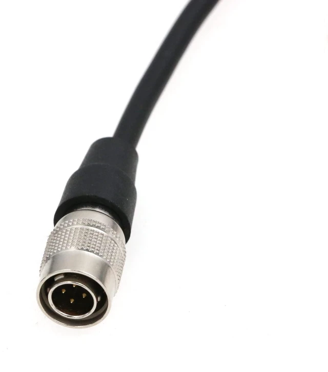 Alt view image 3 of 6 - Hirose 4 Pin Male to Elbow Locking 2.5DC Power Cable for Shogun Flame Ninja Inferno/Lectrosonics SR receivers (Straight Cable)
