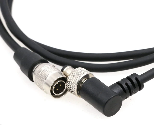 Alt view image 4 of 6 - Hirose 4 Pin Male to Elbow Locking 2.5DC Power Cable for Shogun Flame Ninja Inferno/Lectrosonics SR receivers (Straight Cable)