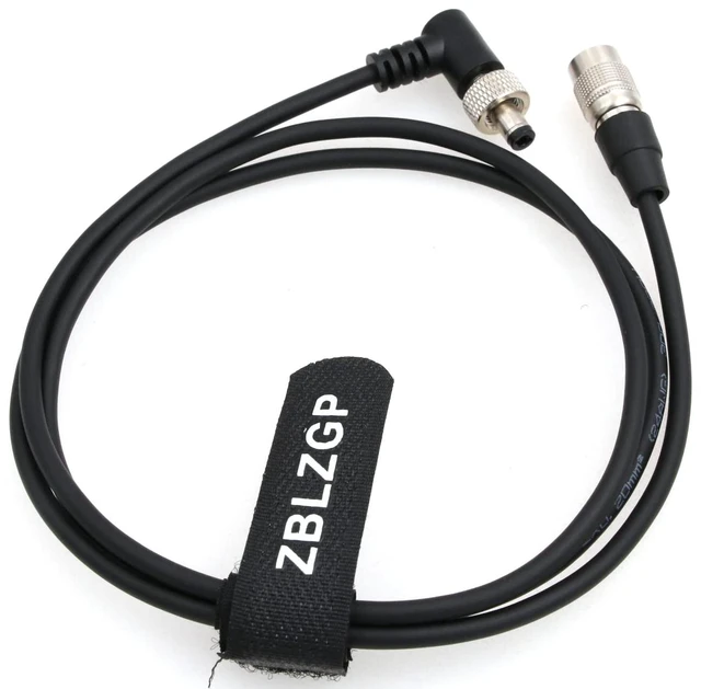 Alt view image 6 of 6 - Hirose 4 Pin Male to Elbow Locking 2.5DC Power Cable for Shogun Flame Ninja Inferno/Lectrosonics SR receivers (Straight Cable)