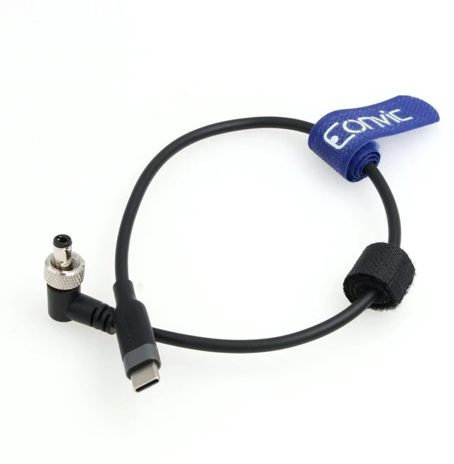 Main image of Eonvic Power Cable for Atomos Ninja V Zwo ASI Cooled Cameras PD USB 3.1 Type C to Locking DC Power Jack 30cm