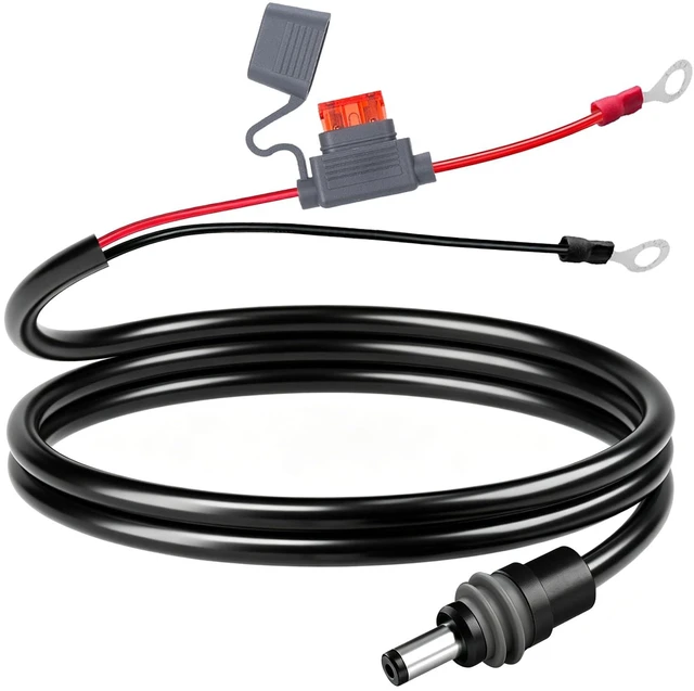 Main image of for Starlink Mini DC Power Cable 18AWG 12V-24V Power Cord Battery Direct Wire with Waterproof Fuse Holder for RV Camper Van Marine Solar Off-Grid Power Cord for Starlink Mini Dish (1M/3.2FT)