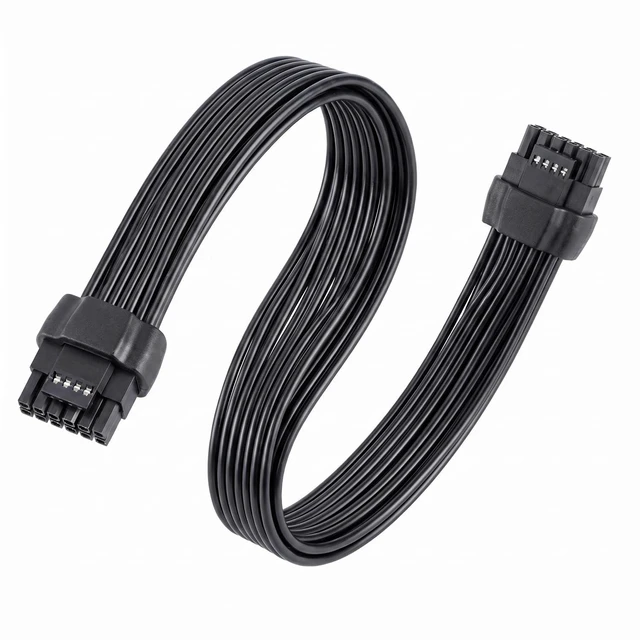 Main image of 12VHPWR PCIe 5.0 12+4 16-pin Power Cable for RTX 4090/5090 & ATX 3.0/3.1 Power Supply, 16AWG 650W (40cm/15.75in)