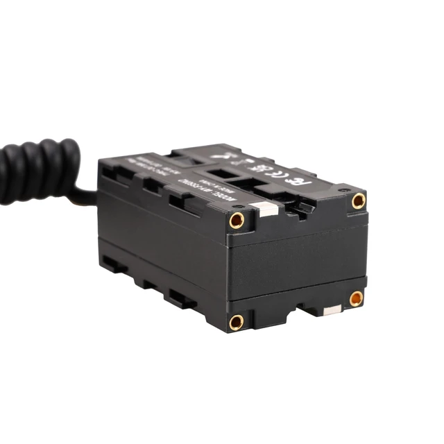 Alt view image 6 of 7 - Fotga Coiled D-tap Power Cable to Double-Side NP-F Dummy Battery of NP-F550 F750 960 NP-970 Battery for Synchronous Power Atomos Ninja Shinobi Monitor Video Transmitter LED Light,USB Type-C PD in Out